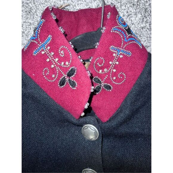 Double D Ranch Western jacket. small 100 % wool  cowgirl - Picture 5 of 7